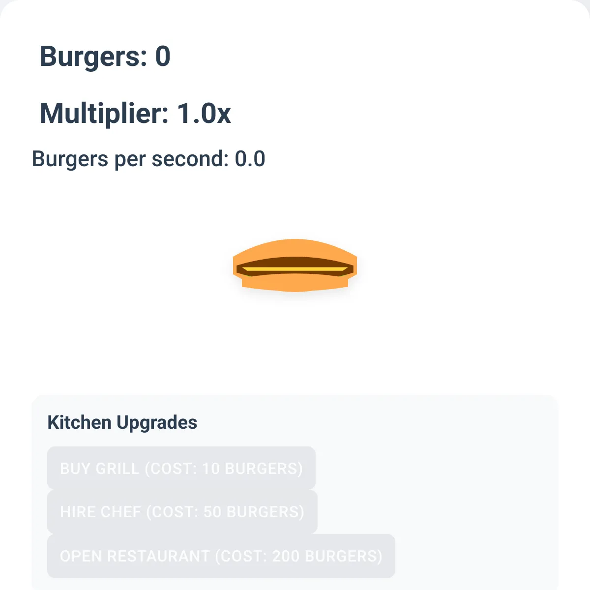 Burger Clicker — free download
