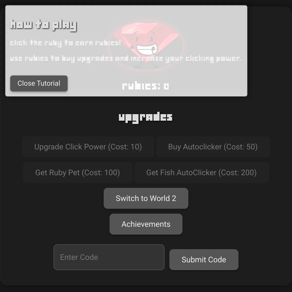 Ruby Clicker I [W4 + W5..]