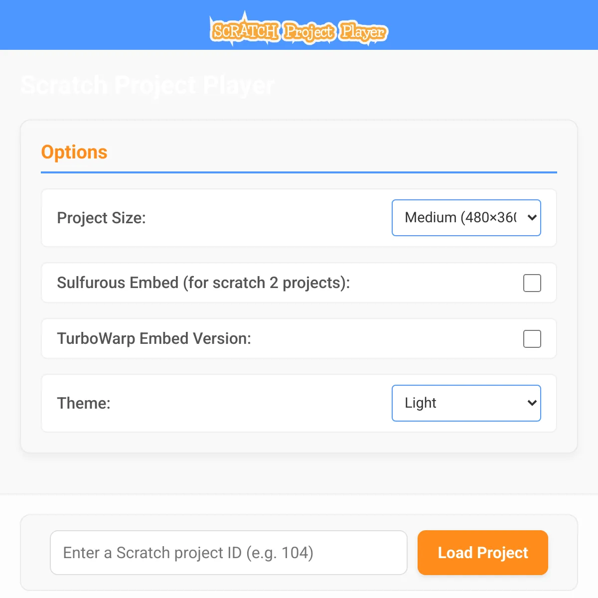 the project is loading