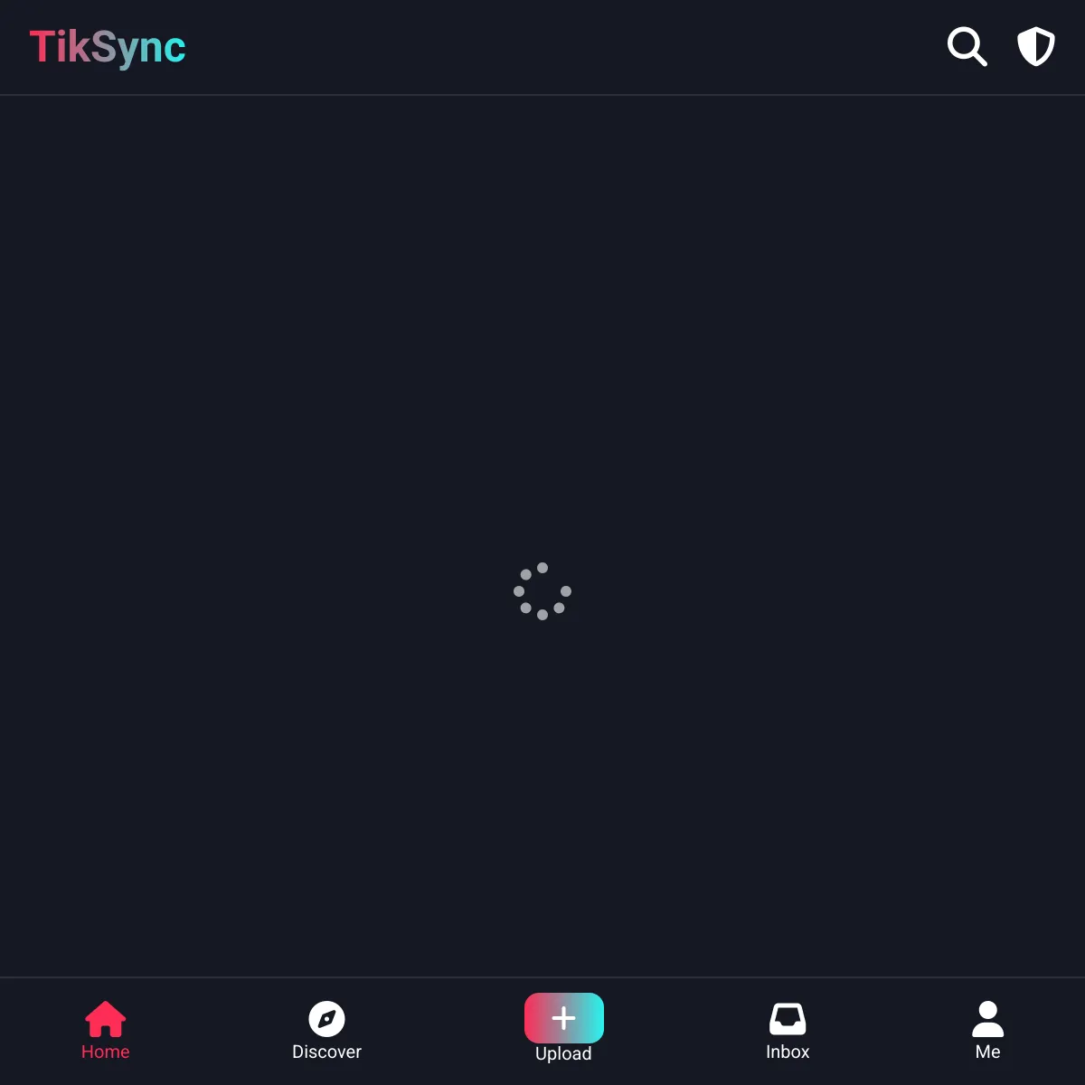 the project is loading