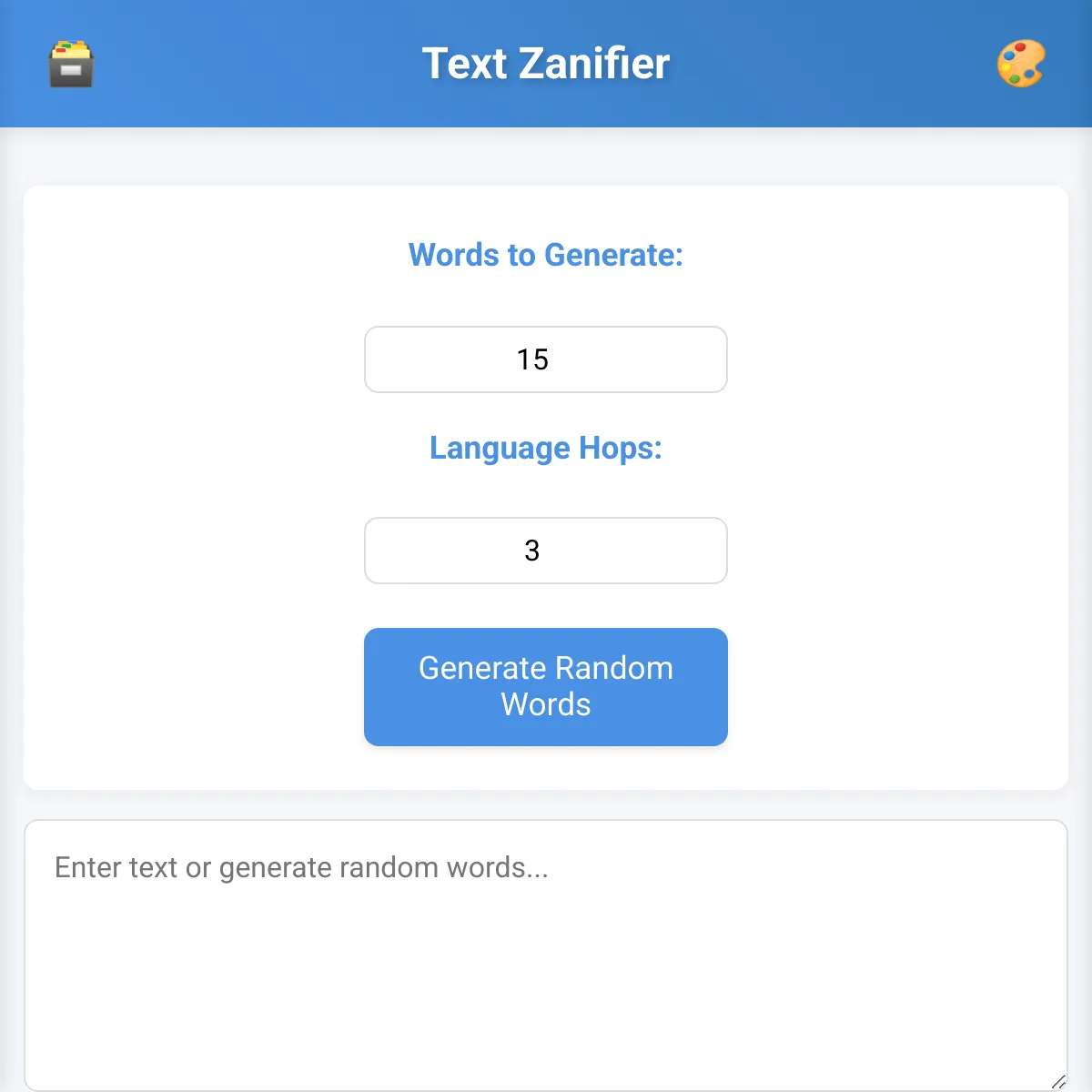 Text Zanifier