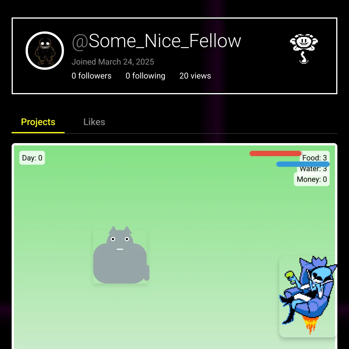 the project is loading