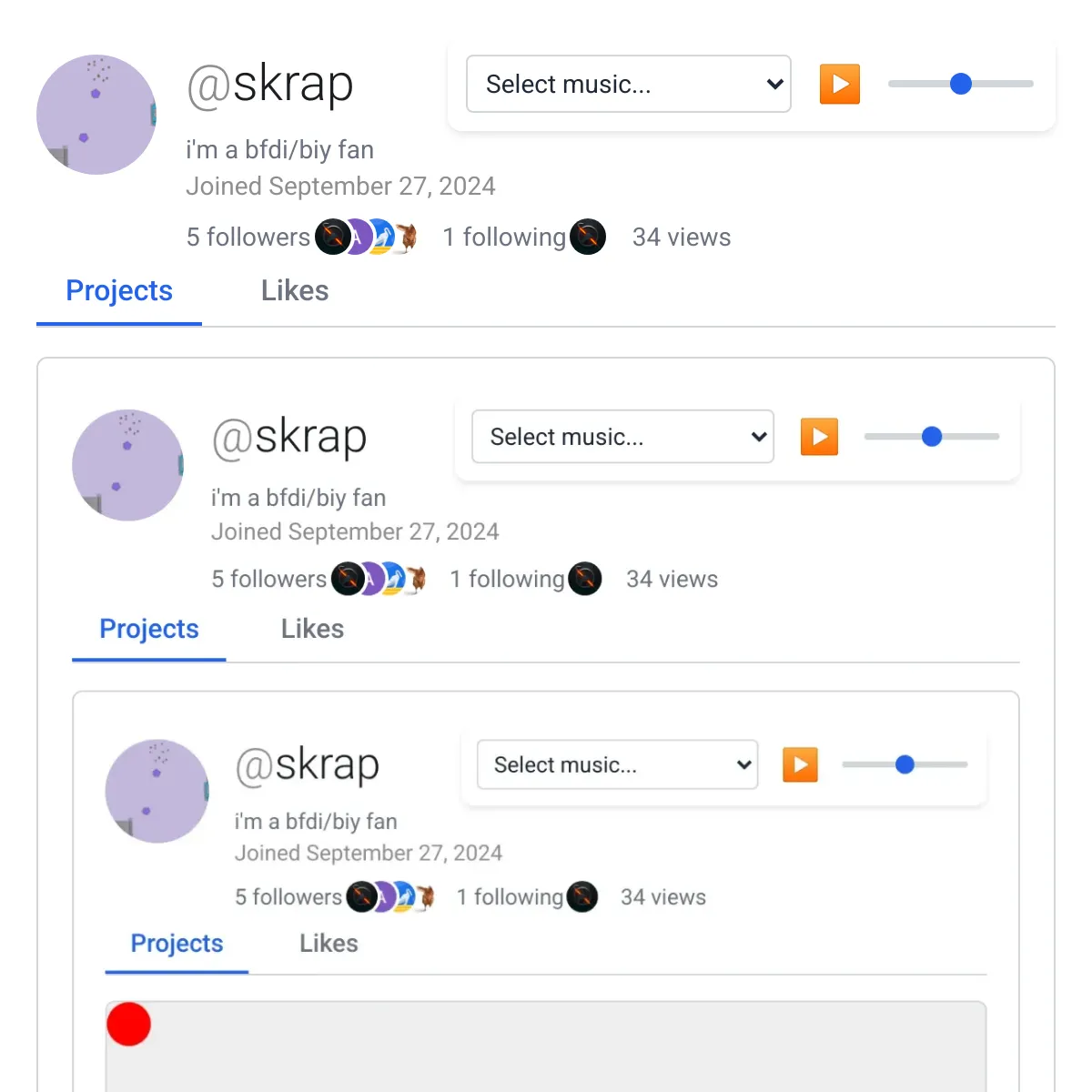 the project is loading