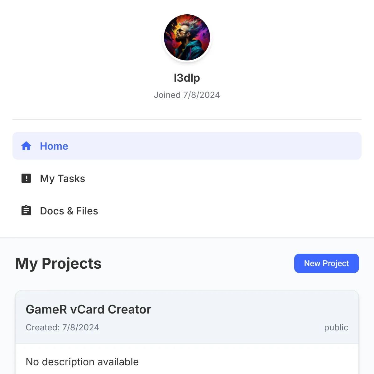 the project is loading