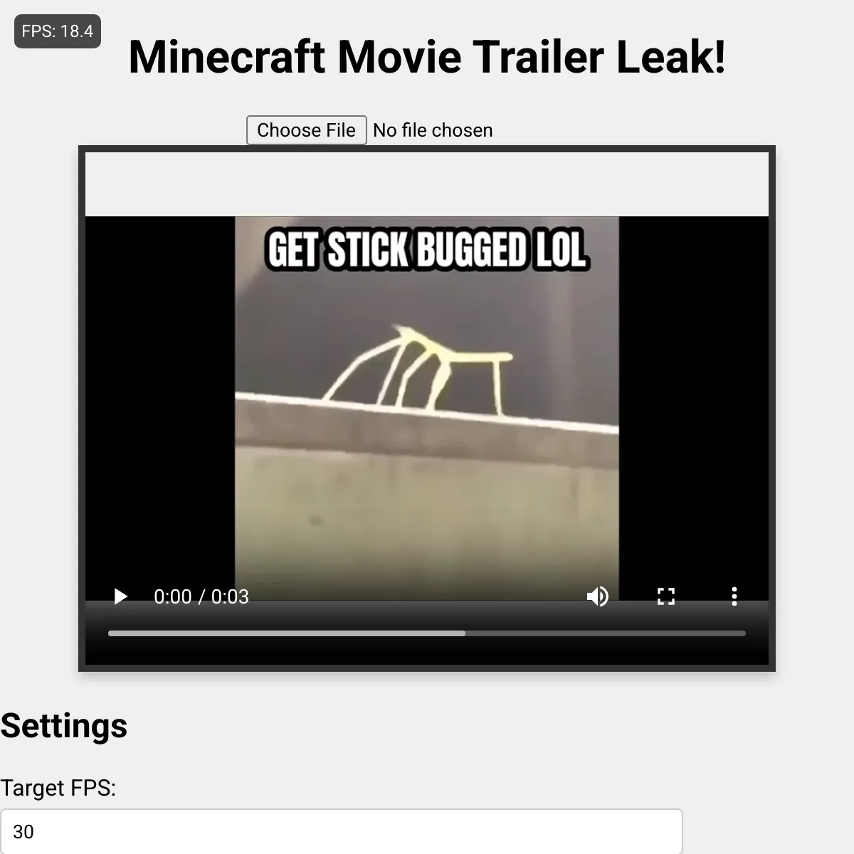 the project is loading