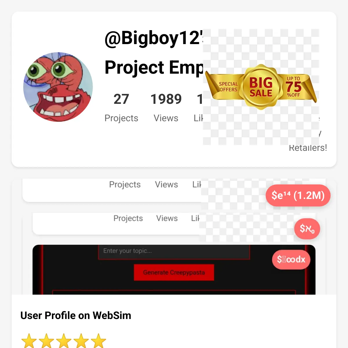 the project is loading