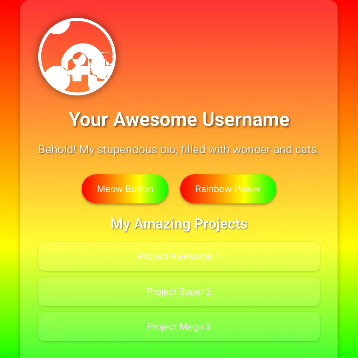 the project is loading