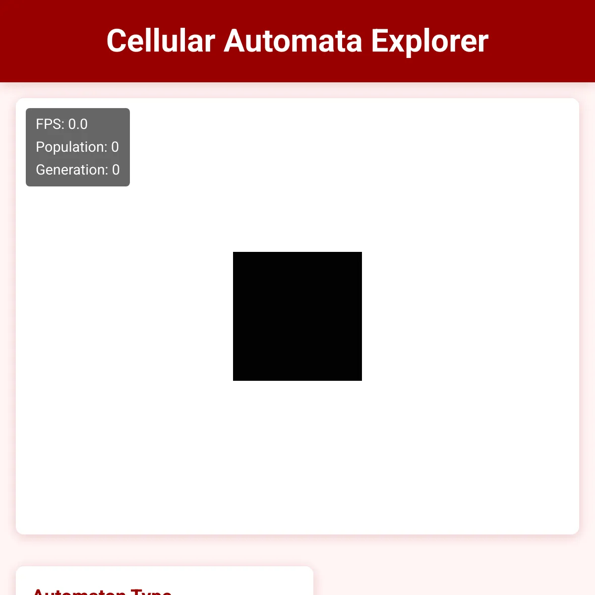 Cellular Automata Explorer
