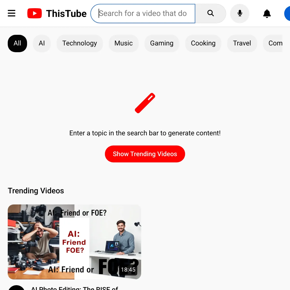 the project is loading