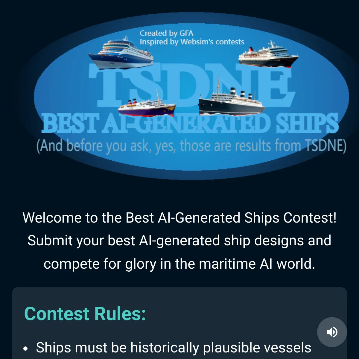 Best AI-Generated Ships Contest 2025