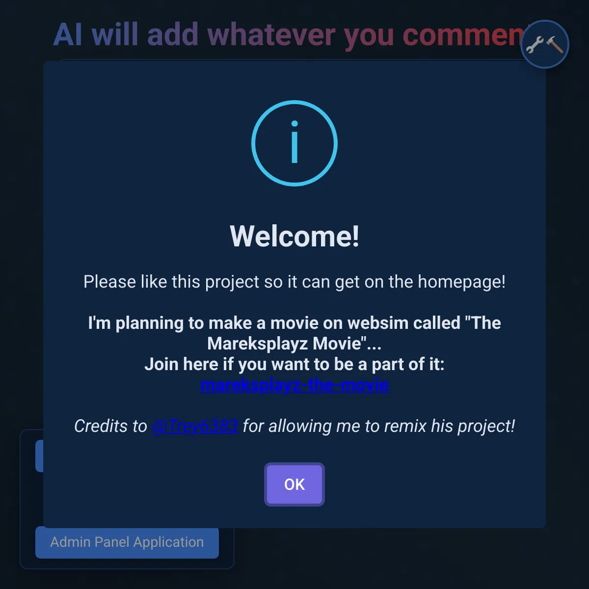the project is loading