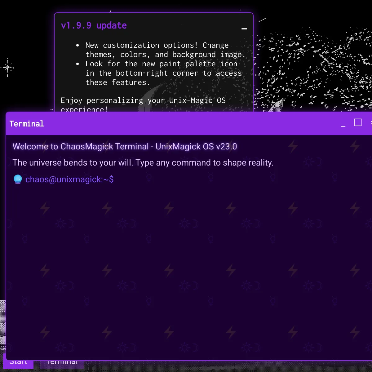 the project is loading