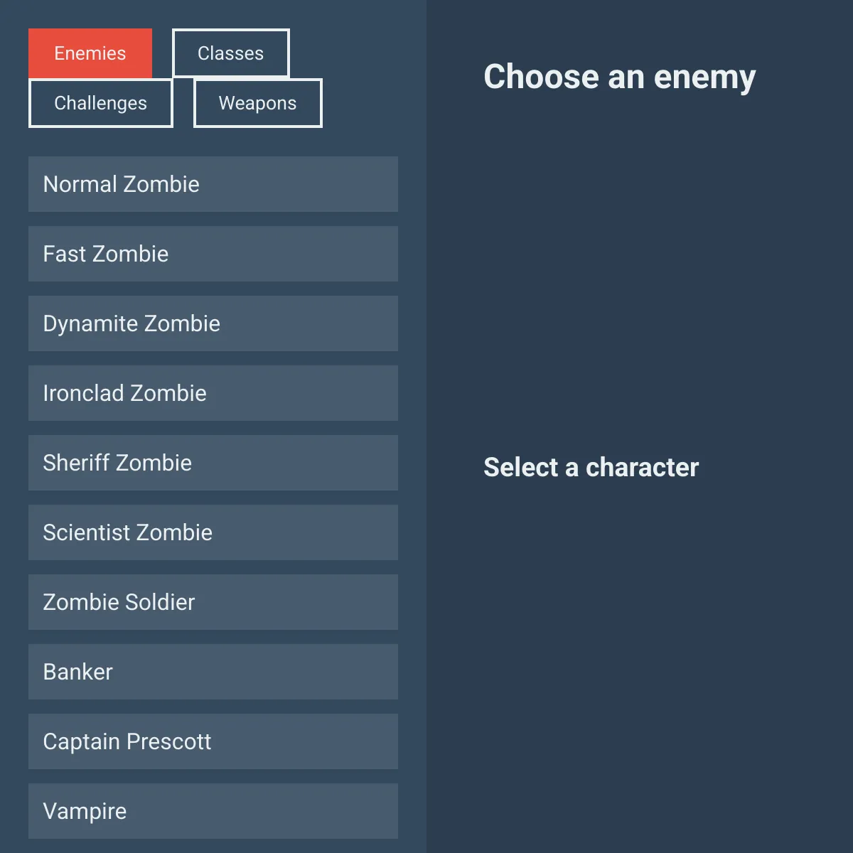 Dead Rails Character Viewer