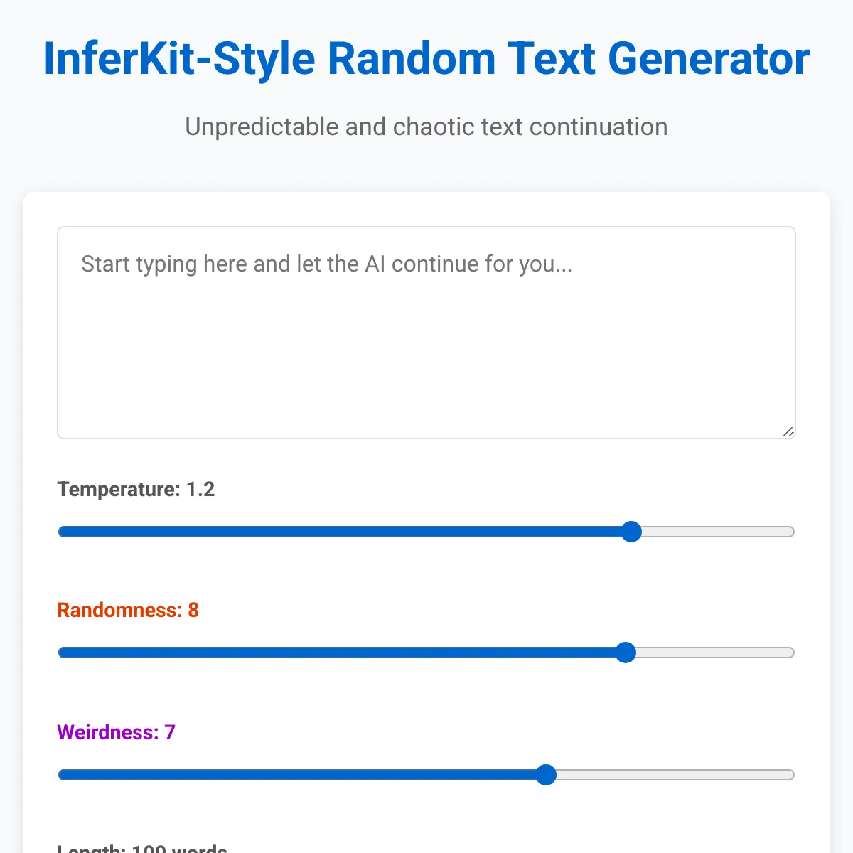 InferKit Clone