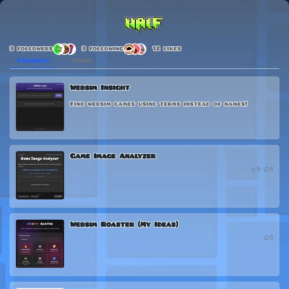 the project is loading