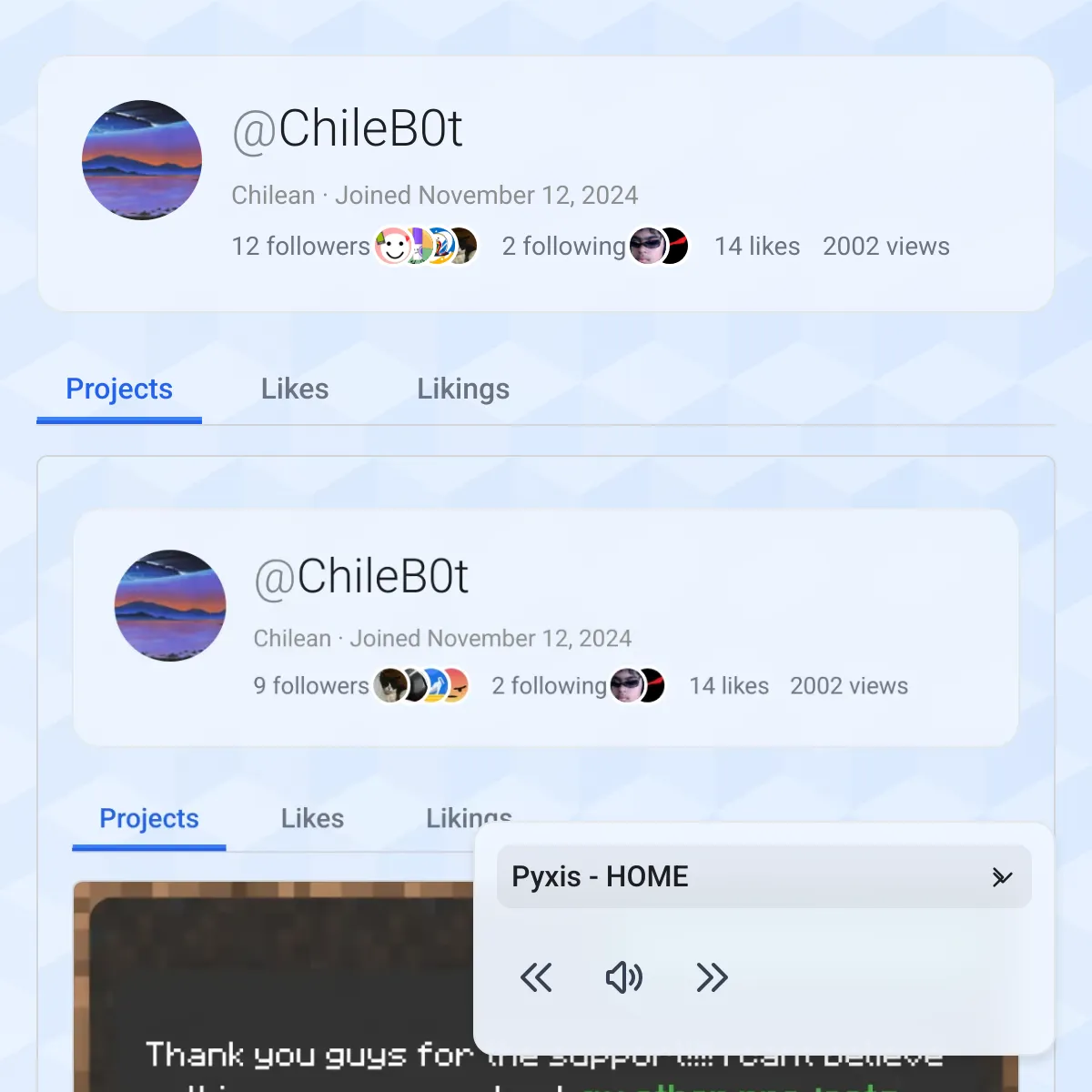 the project is loading