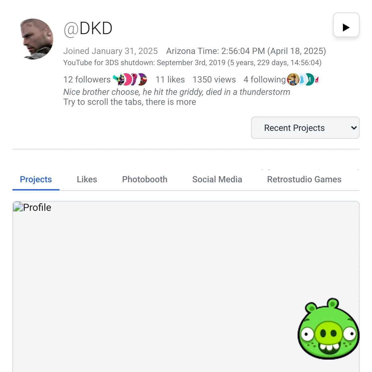 the project is loading