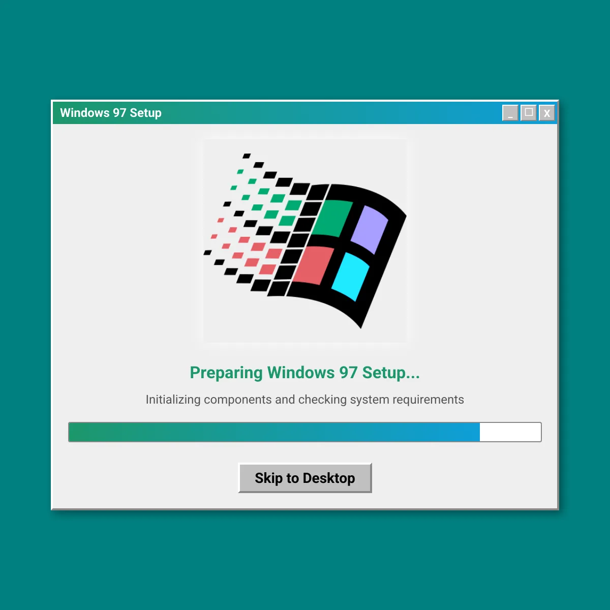 the project is loading