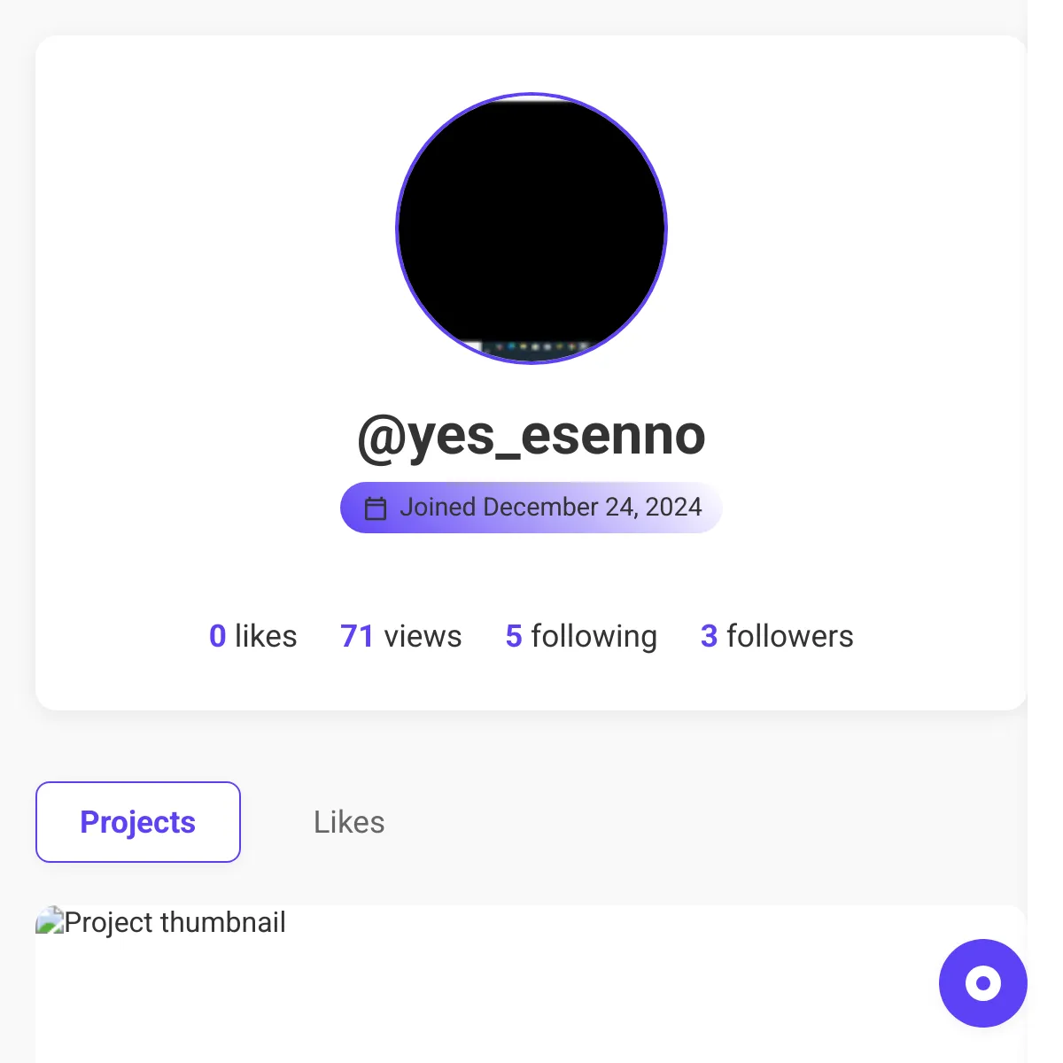 the project is loading