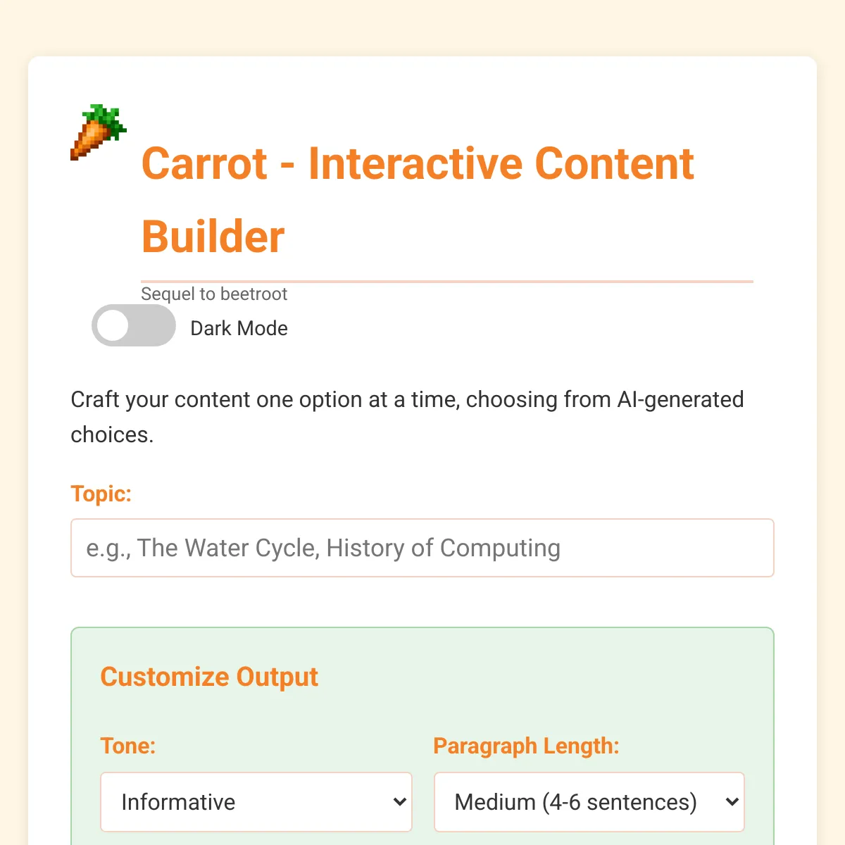 the project is loading