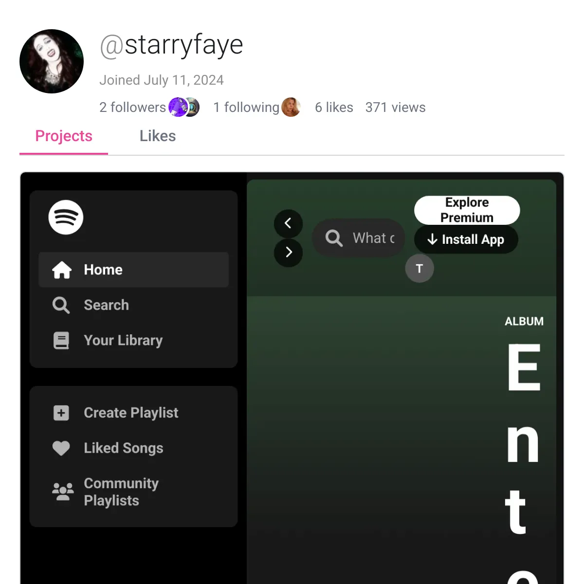 the project is loading