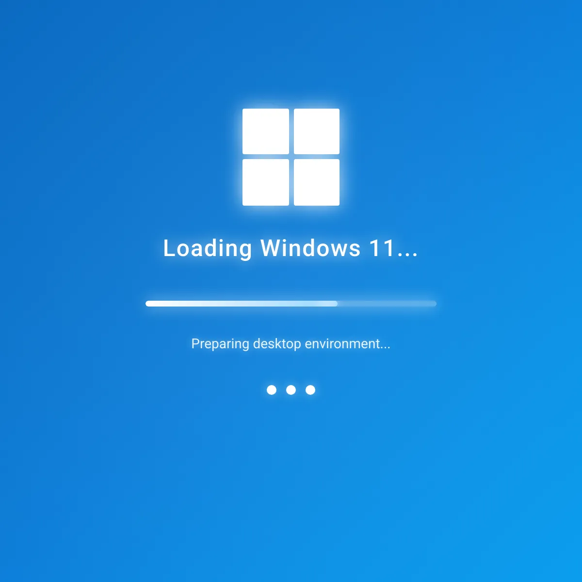 the project is loading