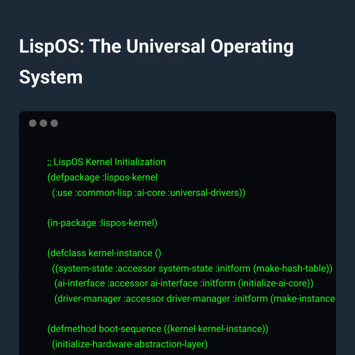 the project is loading