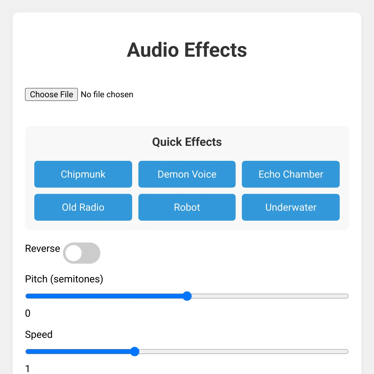 audio effects