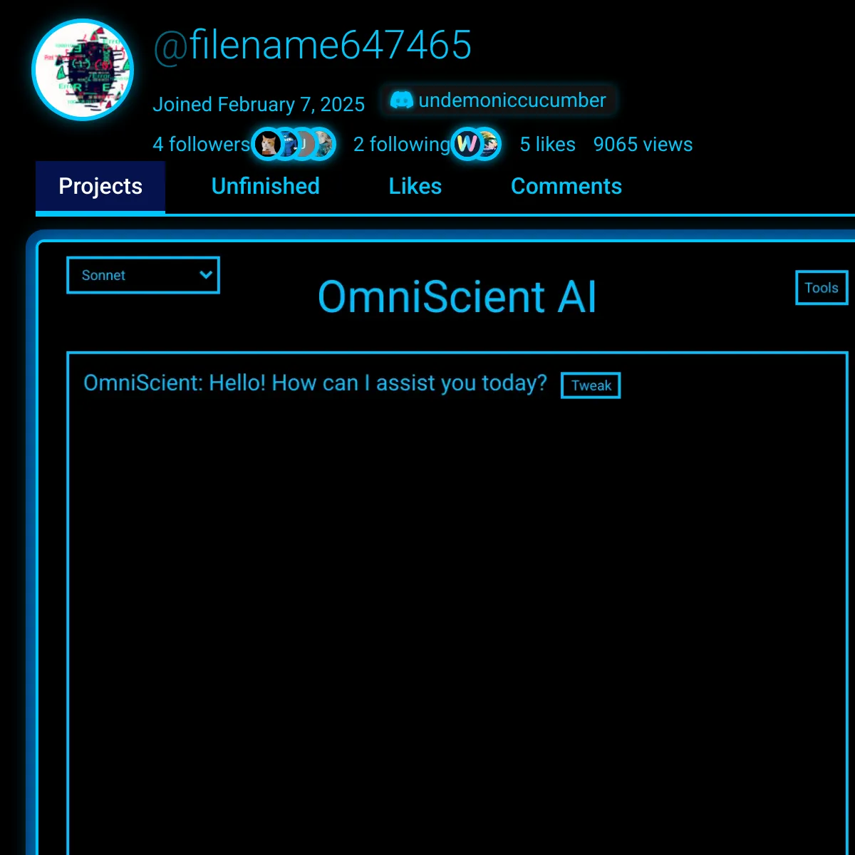the project is loading