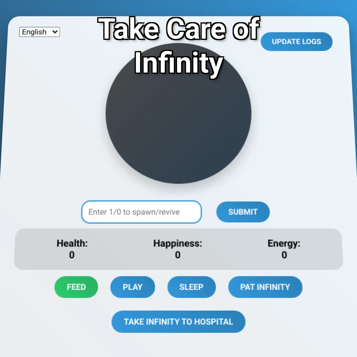 Take Care of Infinity