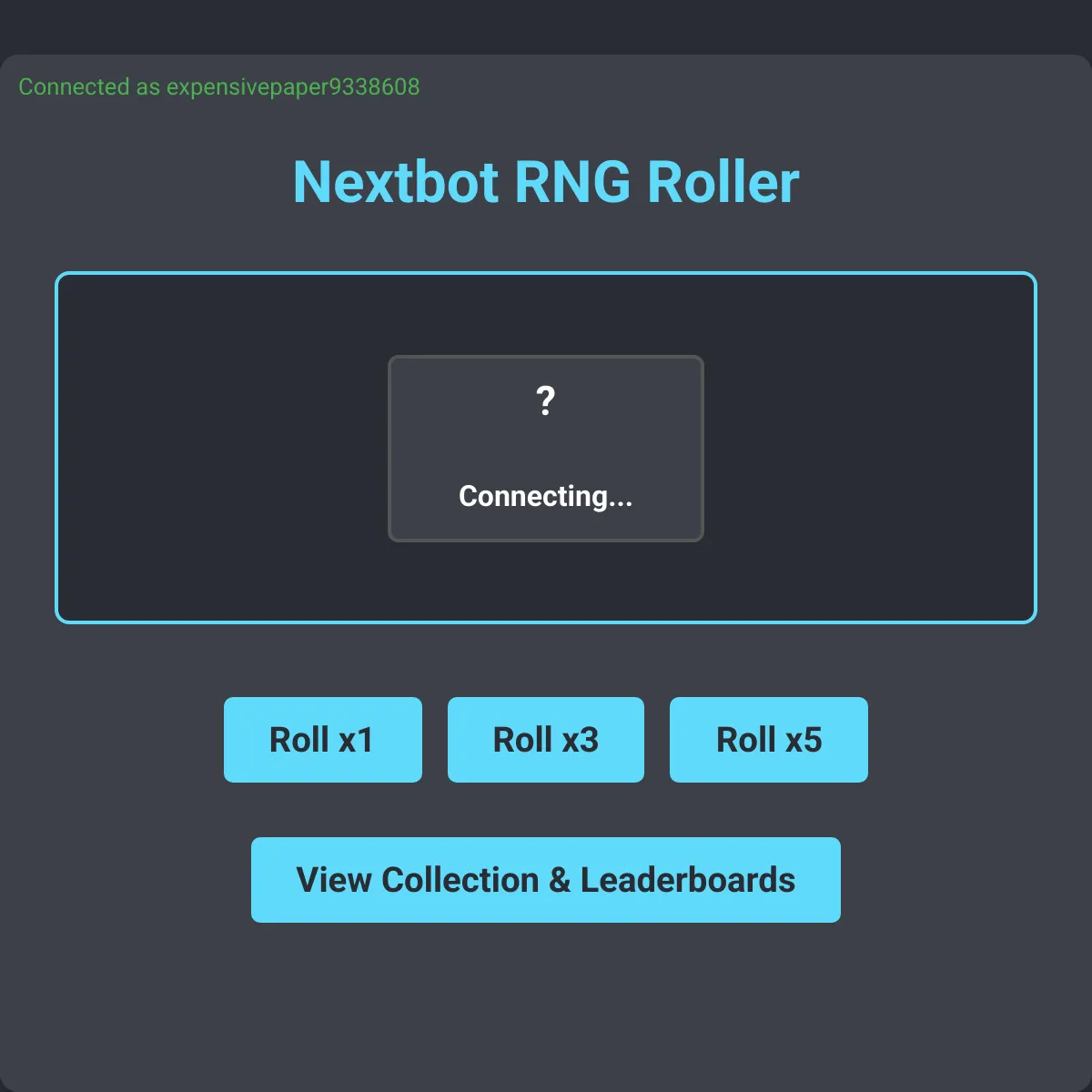 Nextbot RNG Roller