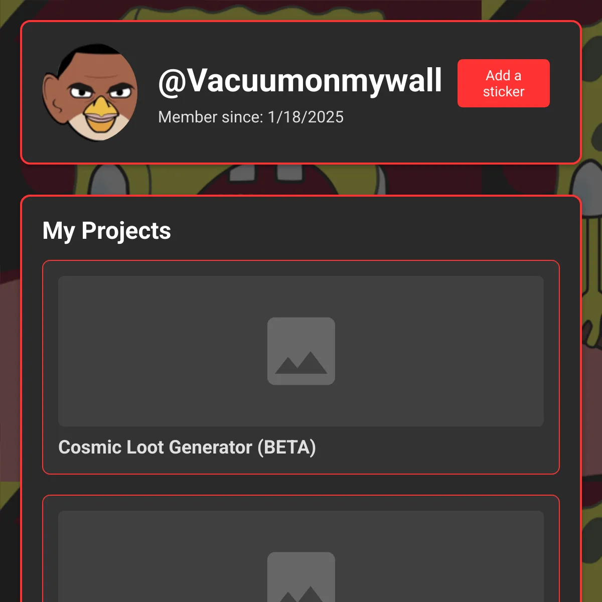 the project is loading