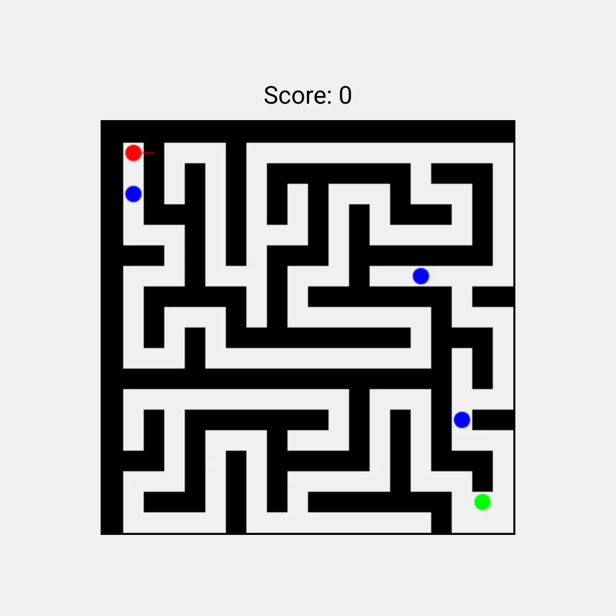 Random maze game