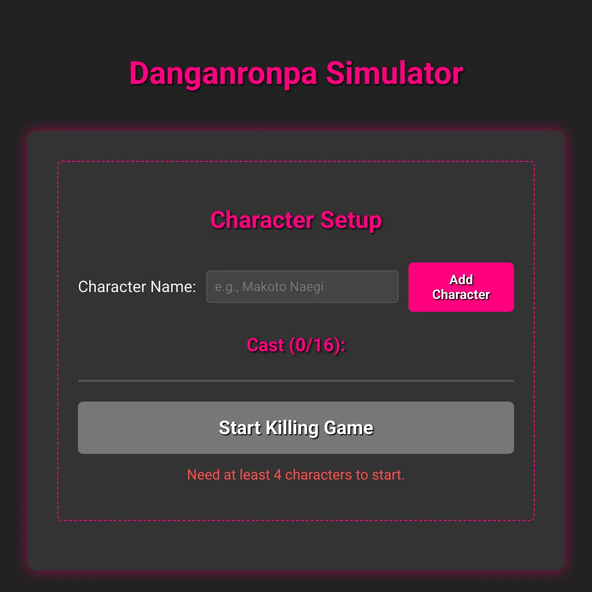 the project is loading