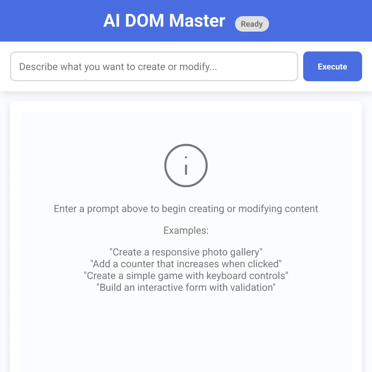 AI DOM Master