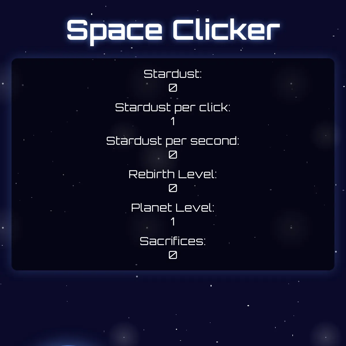 Space Clicker