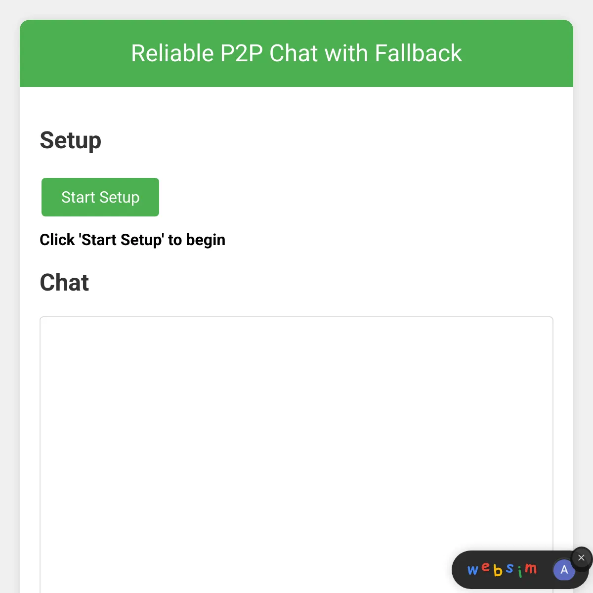 WebSim Chat Room