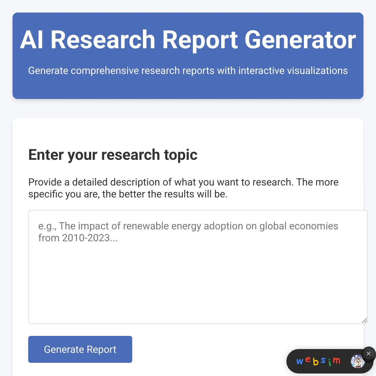 Report Generator