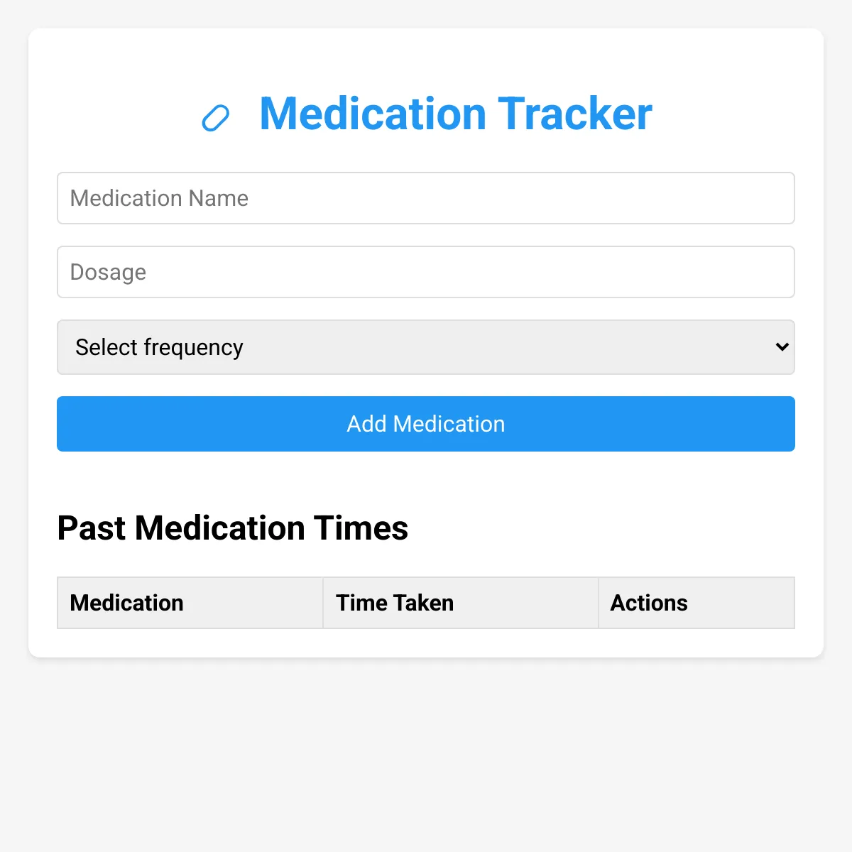 Medication Tracker