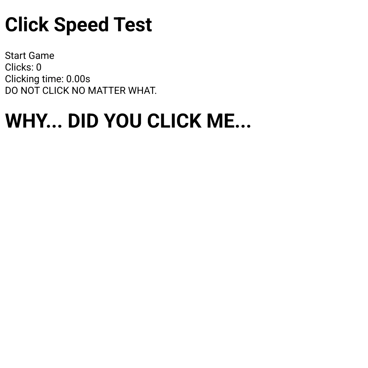 Click Speed Test.