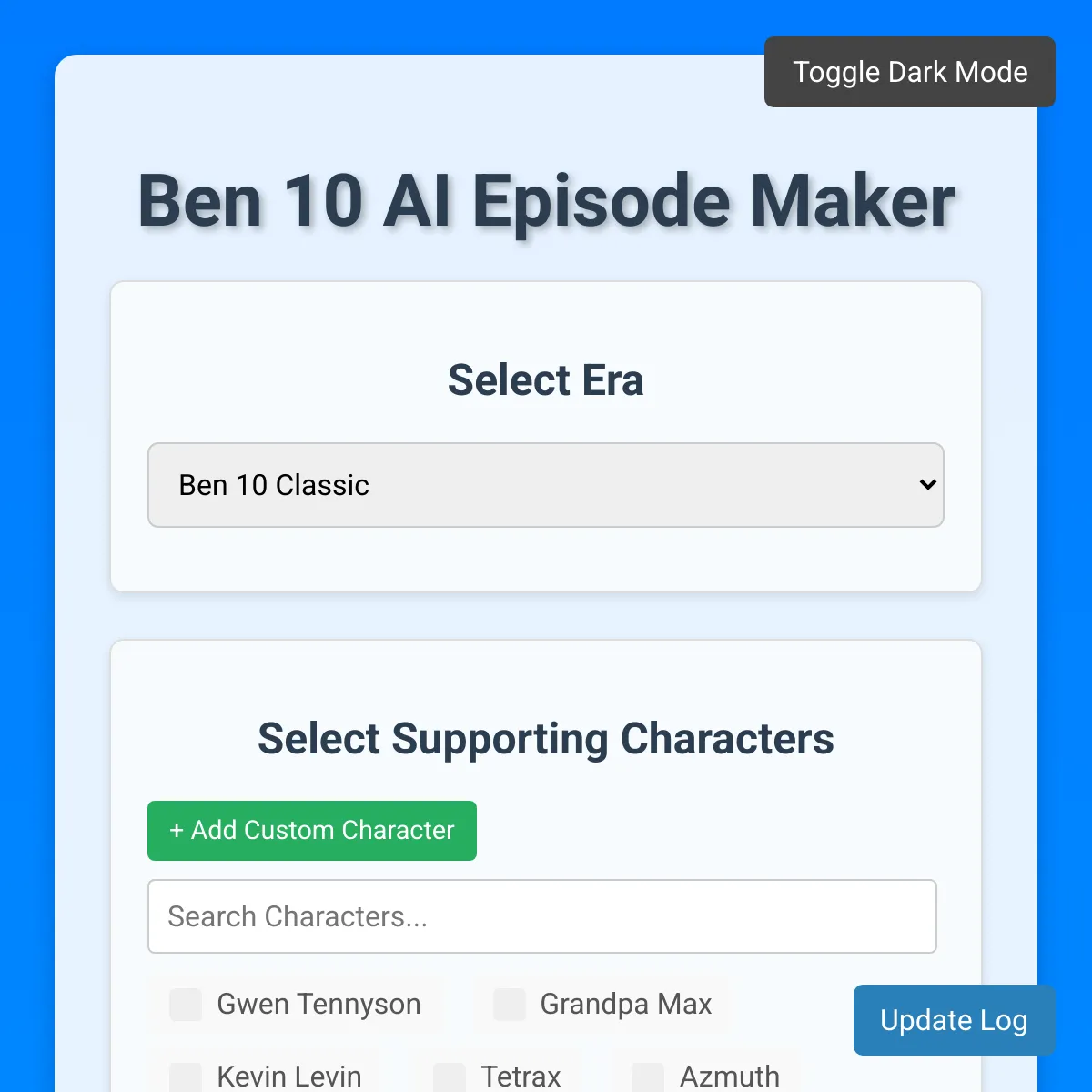 Ben 10 AI Episode Maker