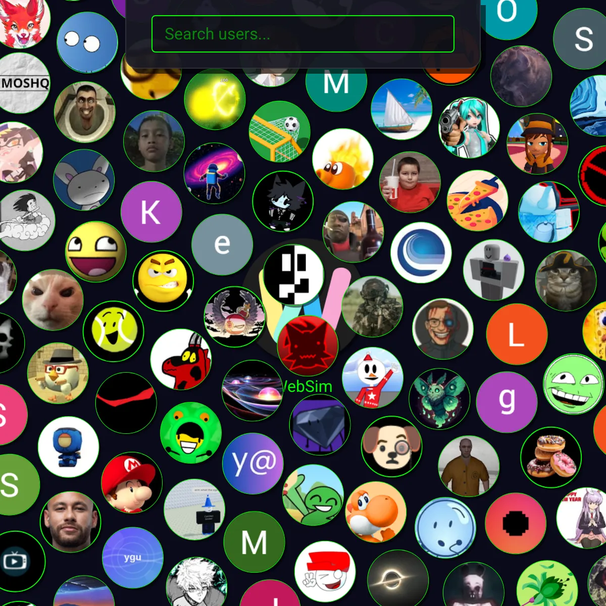 WebSim User Network