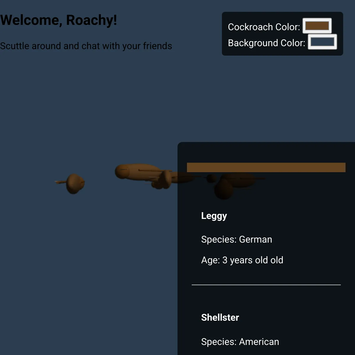 CockroachBook - Social Network for Cockroaches
