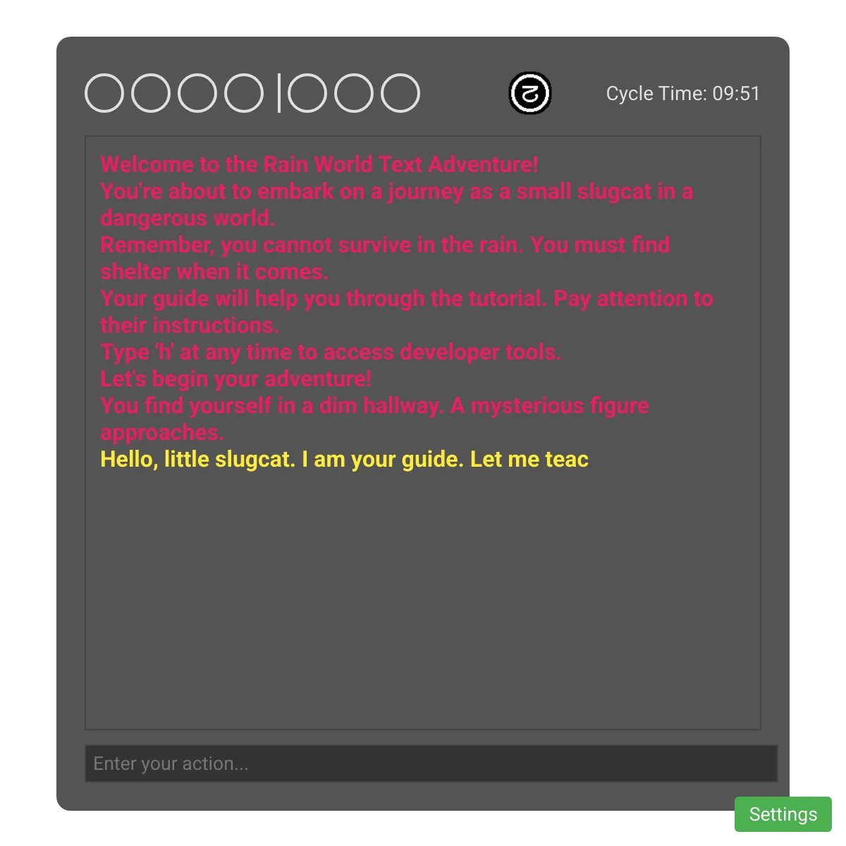 the project is loading