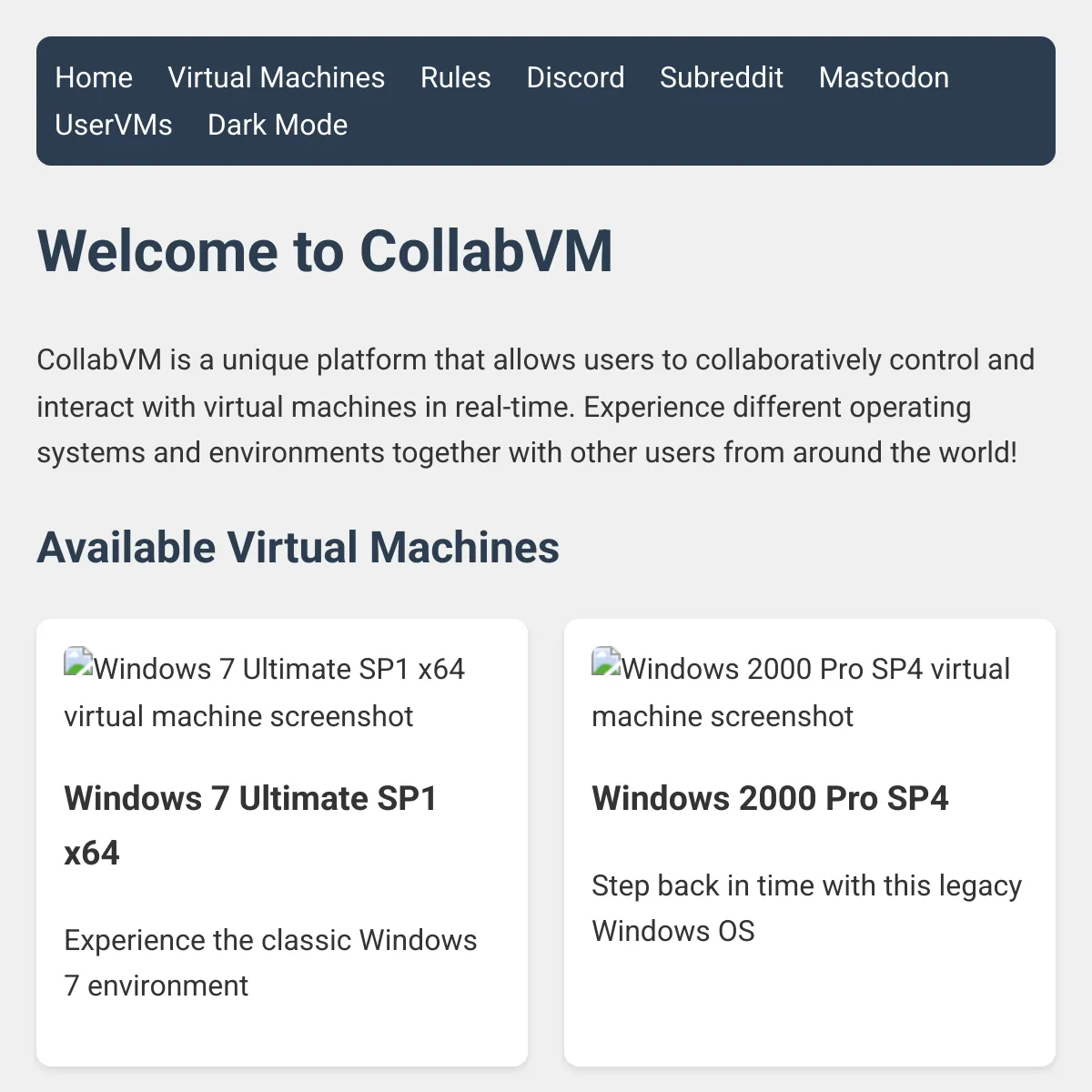 Collabvm Collaborative Virtual Machines