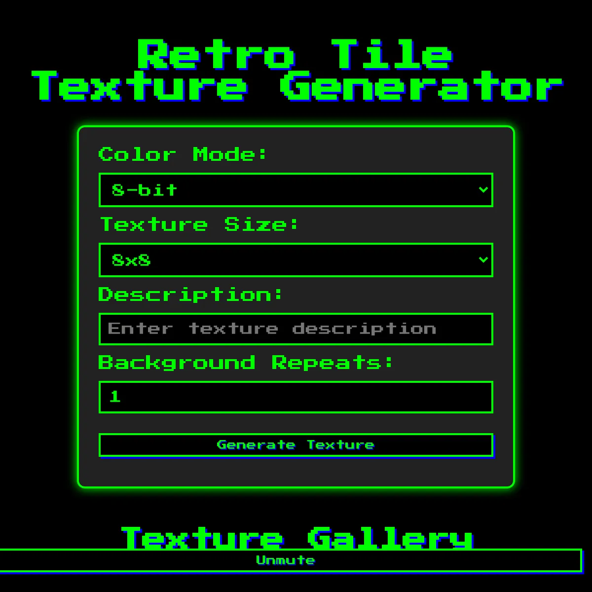 Retro Tile Texture Generator