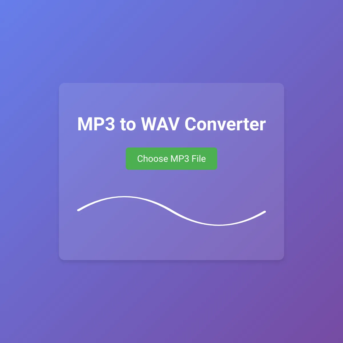 MP3 to WAV Converter