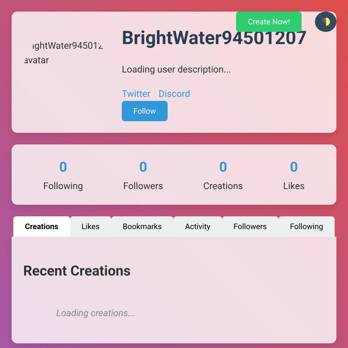 the project is loading