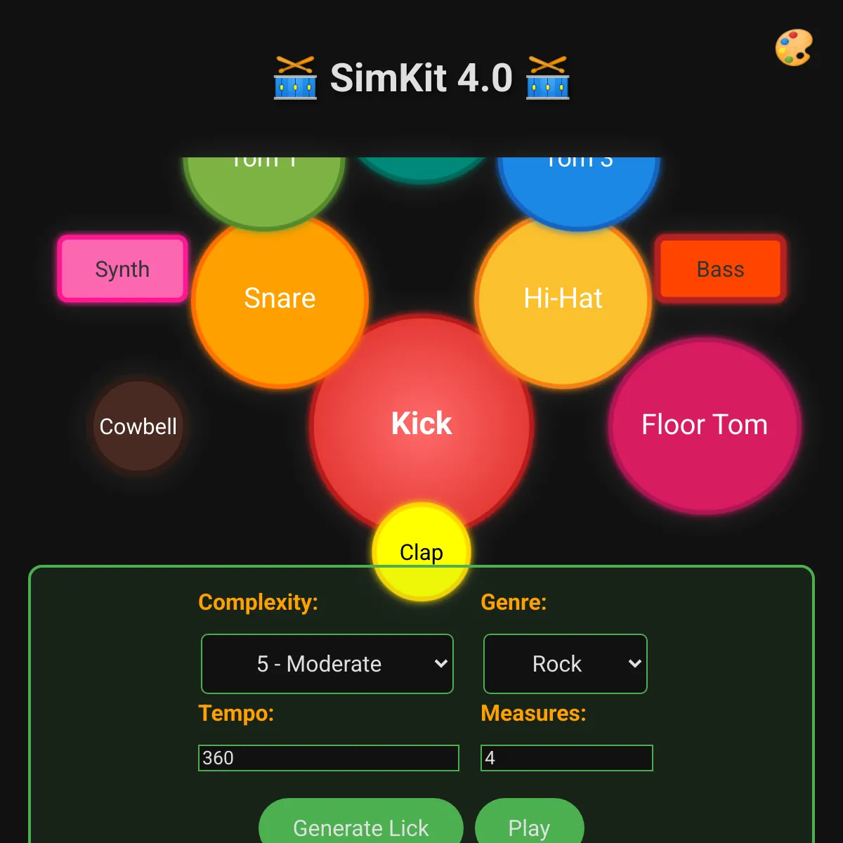 🥁 SimKit: Advanced Drum Lick Generator 4.0 🔁