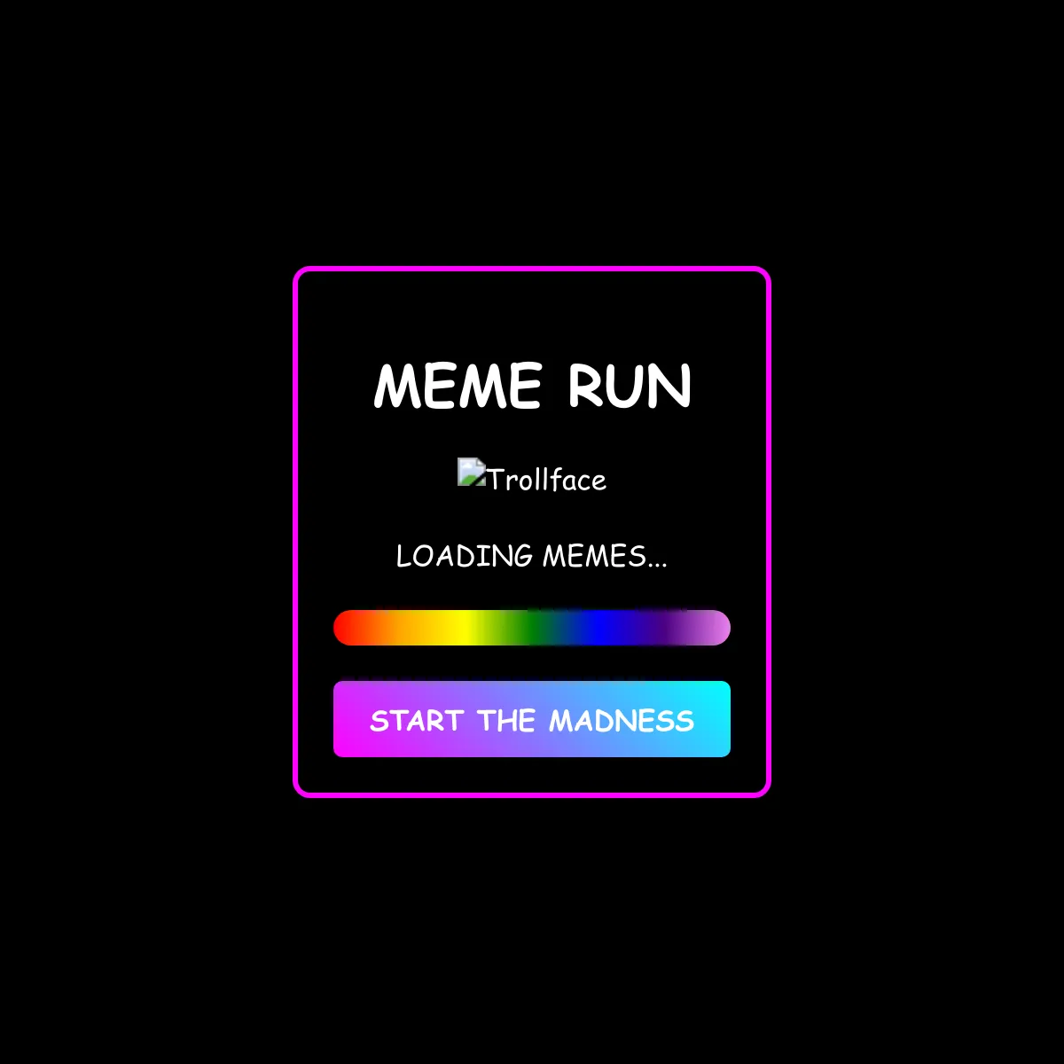 the project is loading
